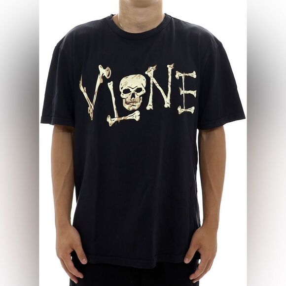 VLONE Black Skull T-Shirt Lost Bones Tee Black - Picture 8 of 8